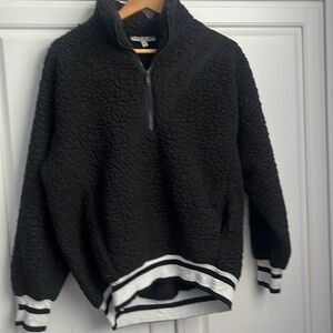 Express one eleven fleece pull over sweatshirt